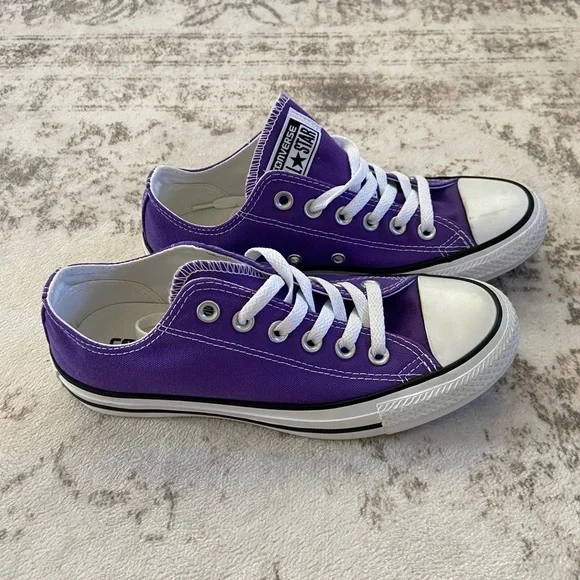 Converse Purple Low-Top Sneakers - Picture 2 of 9